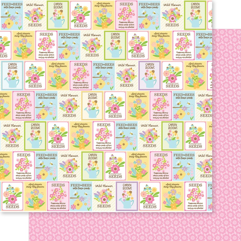 Bella Blvd – Just Because Collection – 12×12 Single Sheets – Homegrown Seeds / BB2874
