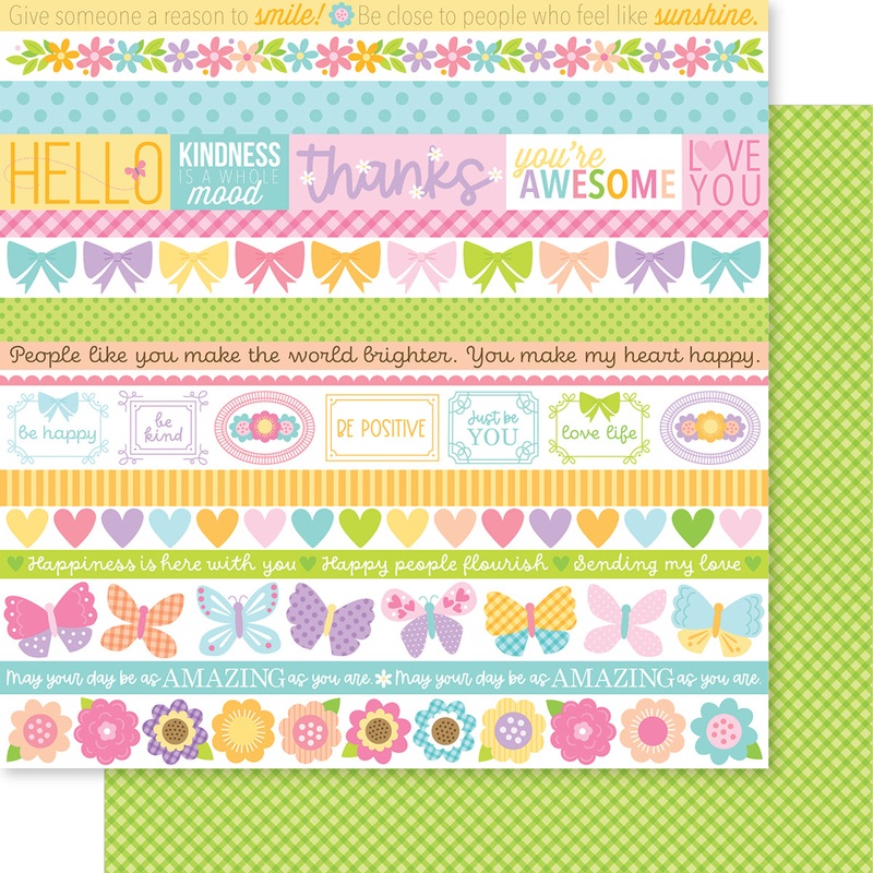 Bella Blvd – Just Because Collection – 12×12 Single Sheets – Just Because Borders / BB2883