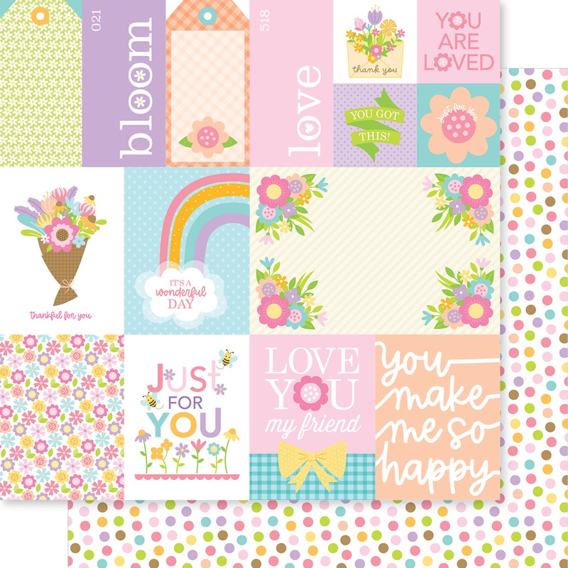 Bella Blvd – Just Because Collection – 12×12 Single Sheets – Just Because Daily Details / BB2884