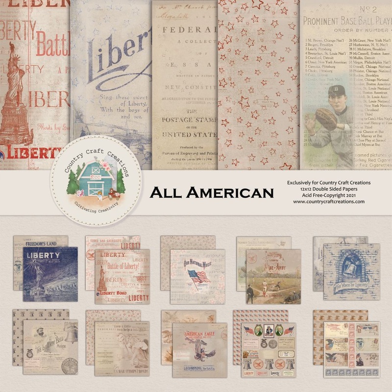– All American – 8×8 – Cotton Bristol