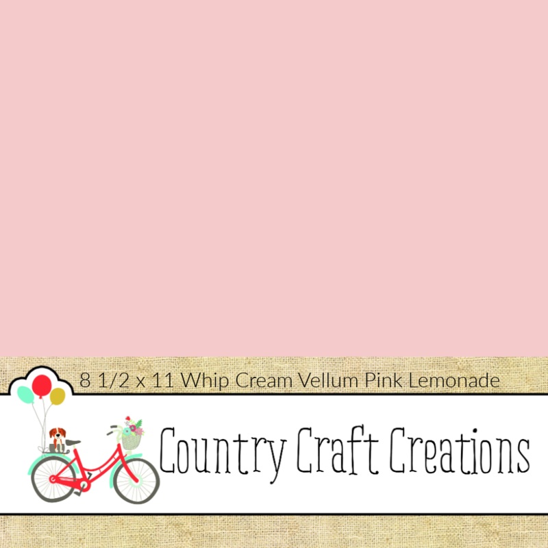 Artisan Cardstock – 65 LB Vellum – Pink Lemonade / 15 PK / 8 1/2 x 11 Sheets