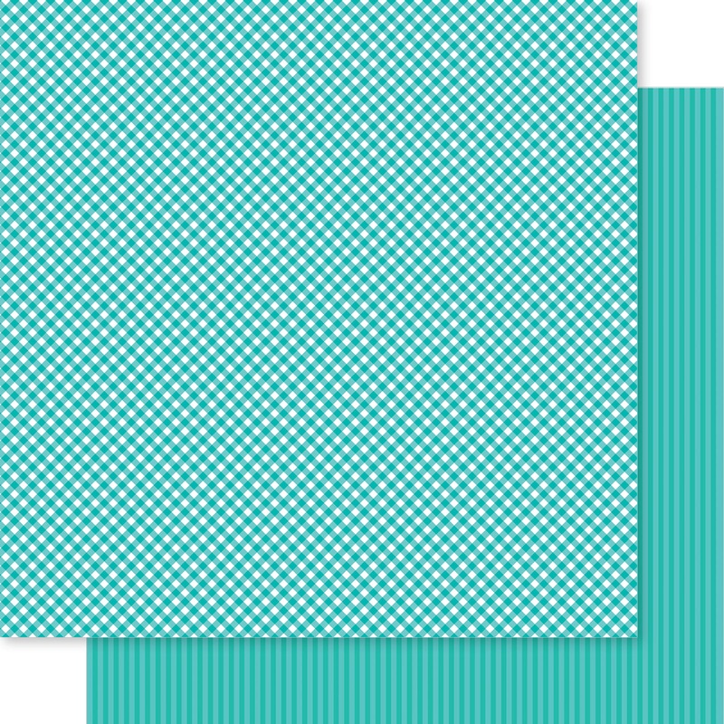 Bella Blvd – Bella Besties – Gingham & Stripes Collection – 12×12 Single Sheets – Gulf / BB2908