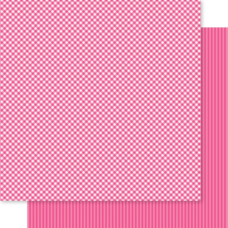Bella Blvd – Bella Besties – Gingham & Stripes Collection – 12×12 Single Sheets – Punch / BB2900