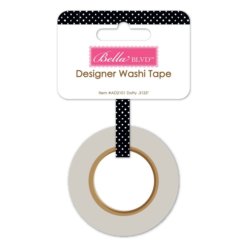 Bella Blvd – Let’s Scrapbook! Collection – Coordinating – Washi Tape / .3125″ – Dotty / BB2101
