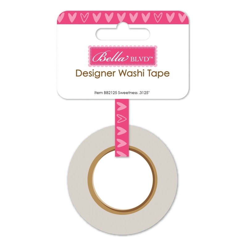 Bella Blvd – Let’s Scrapbook! Collection – Coordinating – Washi Tape / .3125″ – Sweetness / BB2125