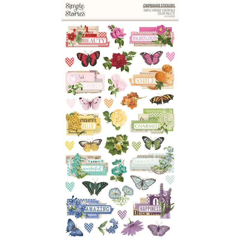 Simple Stories – Simple Vintage Essentials Color Palette – 6×12 Chipboard