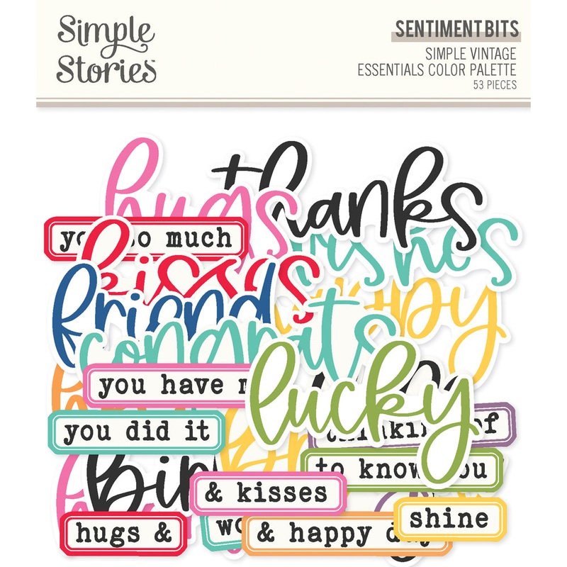 Simple Stories – Simple Vintage Essentials Color Palette – Bits & Pieces / Sentiment