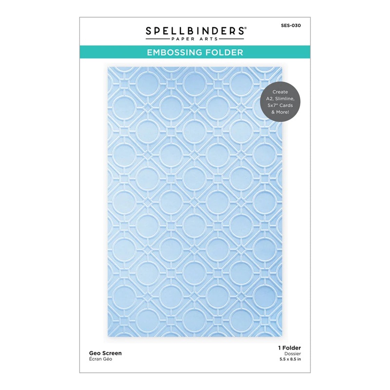 Spellbinders – Embossing Folder – Geo Screen
