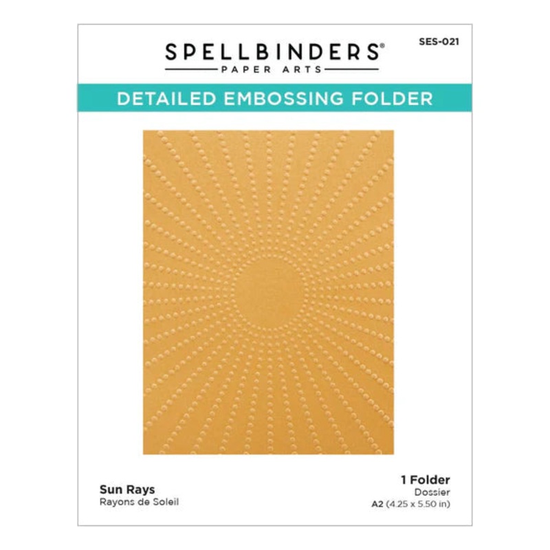 Spellbinders – Embossing Folder – Sun Rays