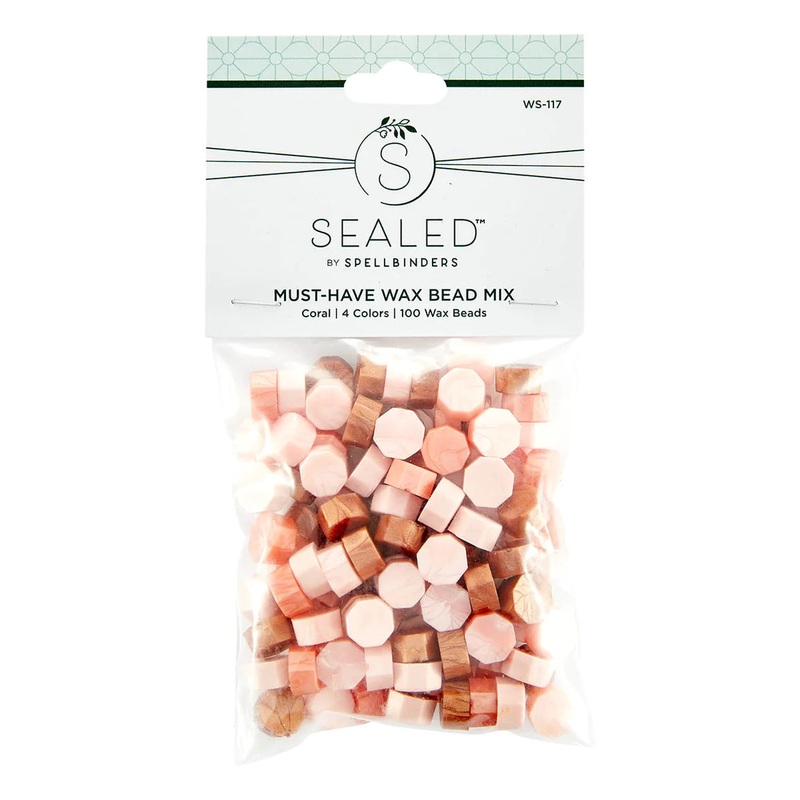 Spellbinders – The Sealed by Spellbinders Collection / Must-Have Wax Bead Mix / Coral