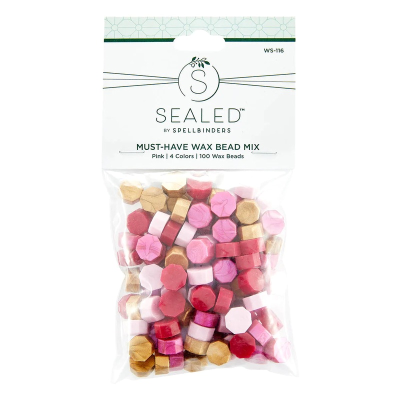 Spellbinders – The Sealed by Spellbinders Collection / Must-Have Wax Bead Mix / Pink