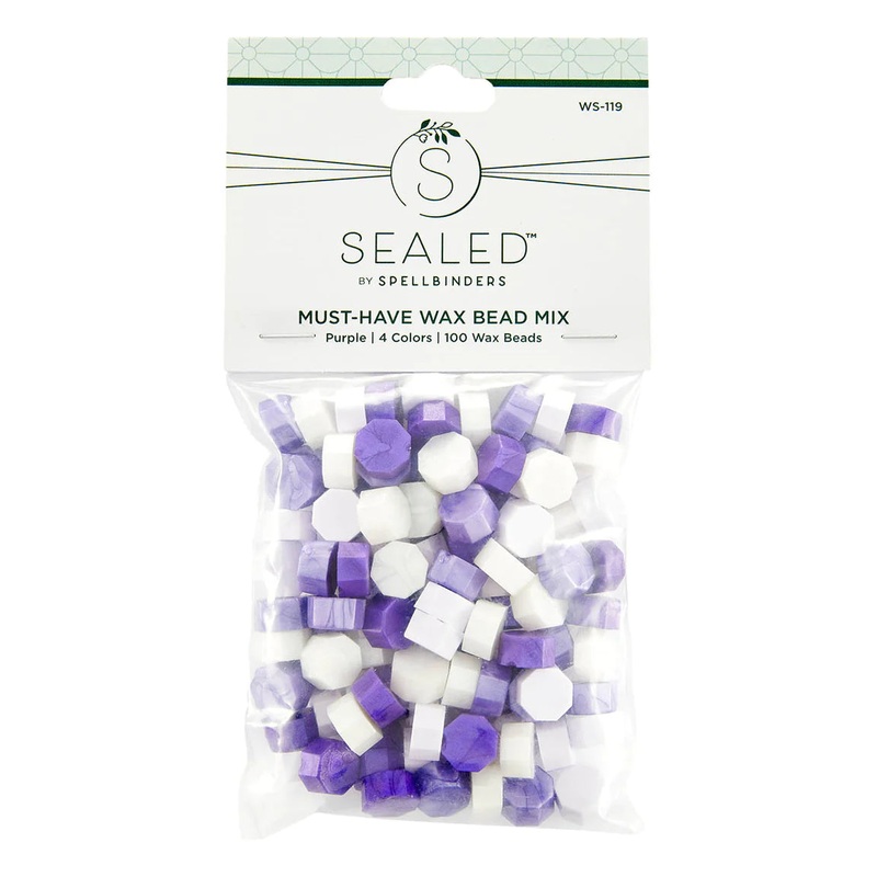 Spellbinders – The Sealed by Spellbinders Collection / Must-Have Wax Bead Mix / Purple