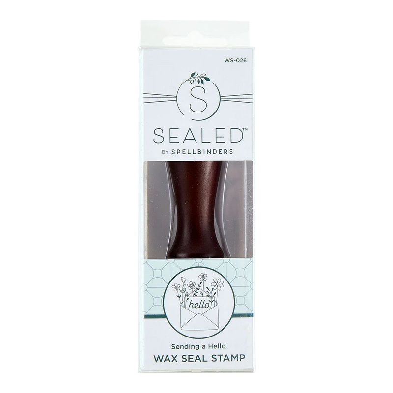 Spellbinders – The Sealed by Spellbinders Collection / Wax Seal Stamp / Sending A Hello