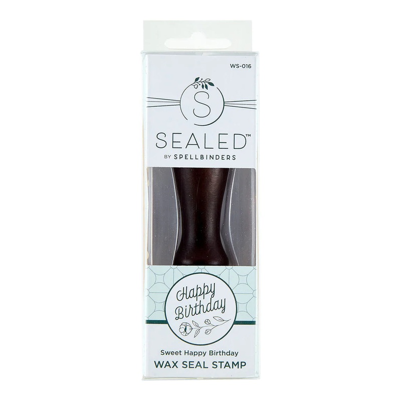 Spellbinders – The Sealed by Spellbinders Collection / Wax Seal Stamp / Sweet Happy Birthday