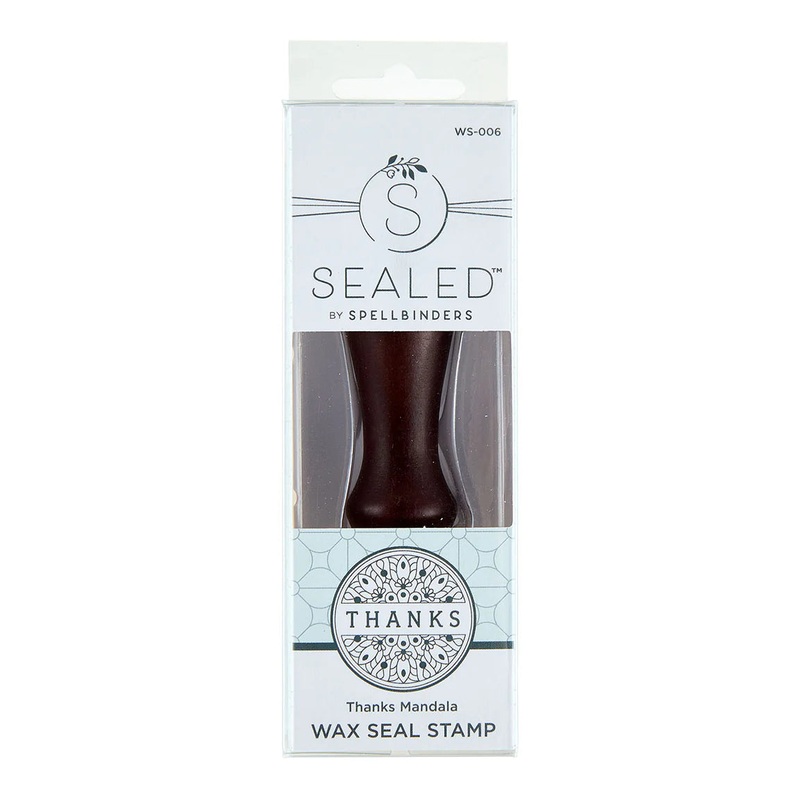 Spellbinders – The Sealed by Spellbinders Collection / Wax Seal Stamp / Thanks Mandala