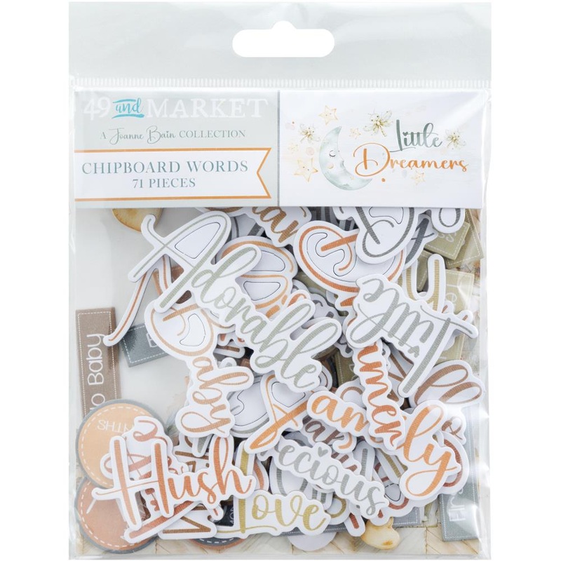 49 & Market – Little Dreamer –  Chipboard Words