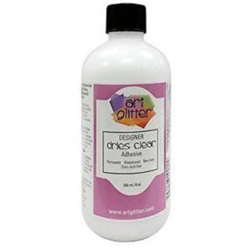 Art Glitter Glue – Designer Dries Clear Adhesive – 16 oz refill bottle / Does Not Include Tip