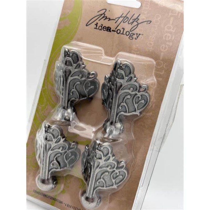 Tim Holtz – Foundations Metal Feet – Set of 4