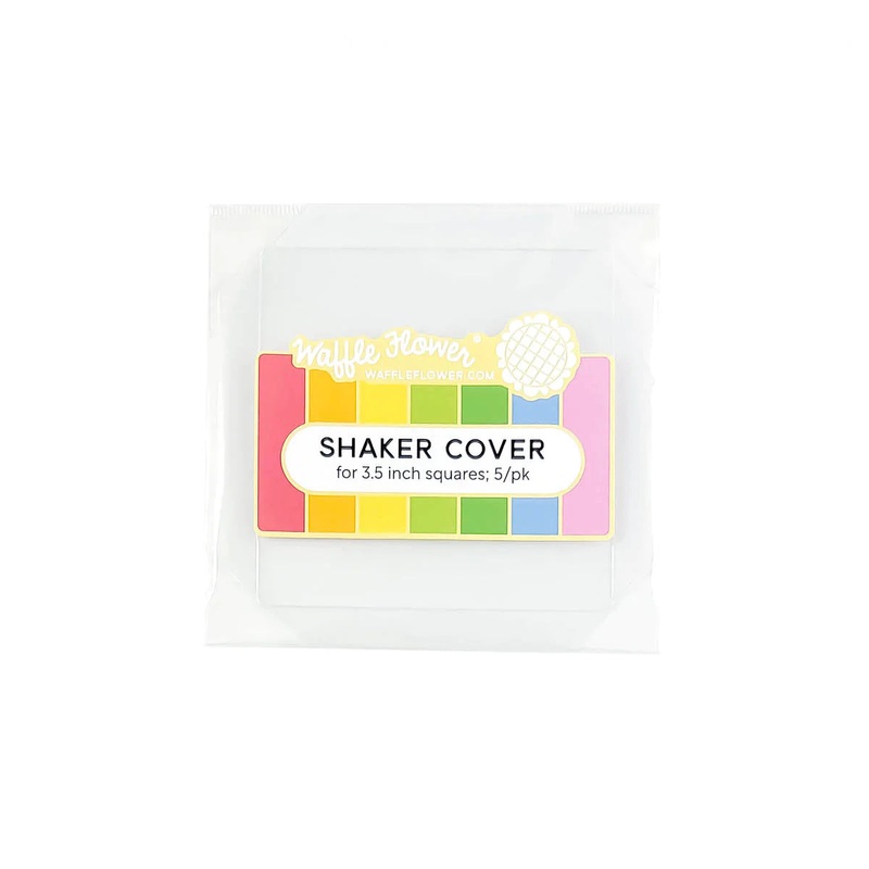 Waffle Flower – Shaker Cover – 3.5 x 3.5 Flat Square – 5PK