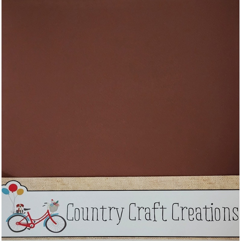 Artisan Cardstock – Felt Coffee Brown – 12×12 – 15 Pack