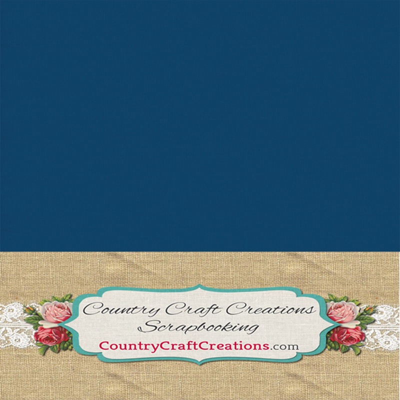 Artisan Cardstock – Linen Navy Blue – 12×12 SINGLE Sheet