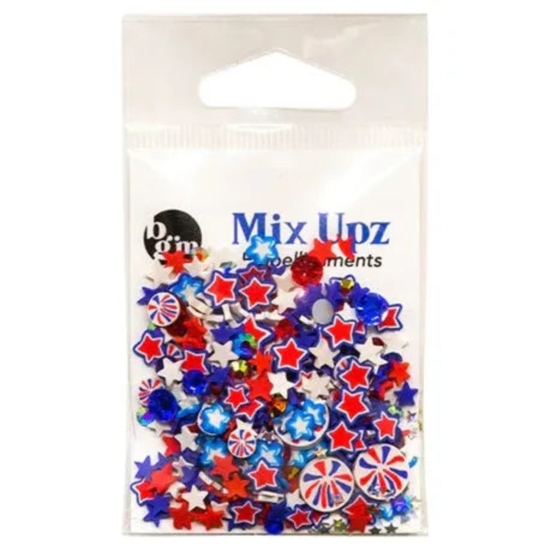 Buttons Galore & More – Shaker Embellishments – Mix Upz – Fireworks / MXZ122