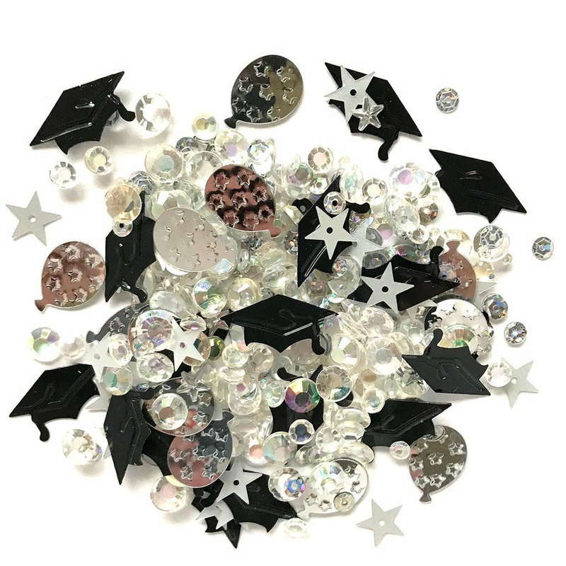 Buttons Galore & More – Shaker Embellishments – Sparkletz – Commencement / SPK128