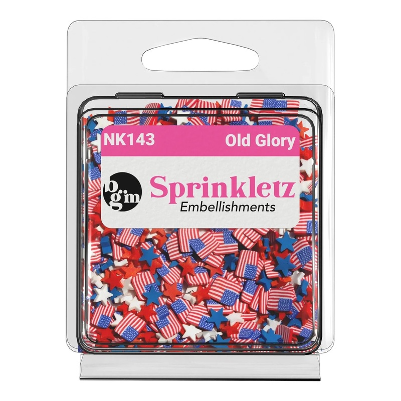 Buttons Galore & More – Shaker Embellishments – Sprinkletz – Old Glory/NK143