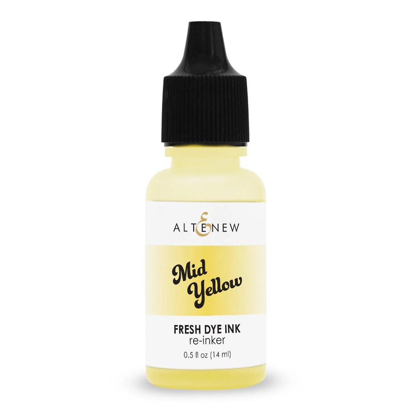 Altenew – Deco Garden Fresh Dye Ink – Re Inker / Mid Yellow