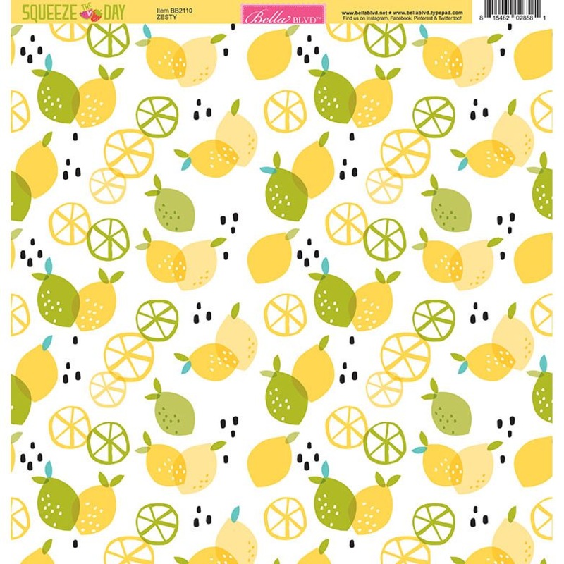 Bella Blvd – Squeeze The Day – 12×12 Single Sheets – Zesty Double / BB2110