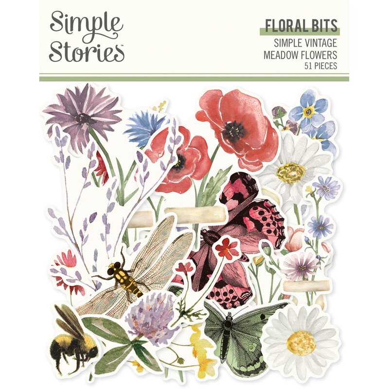 Simple Stories – Simple Vintage Meadow Flowers – Floral Bits & Pieces