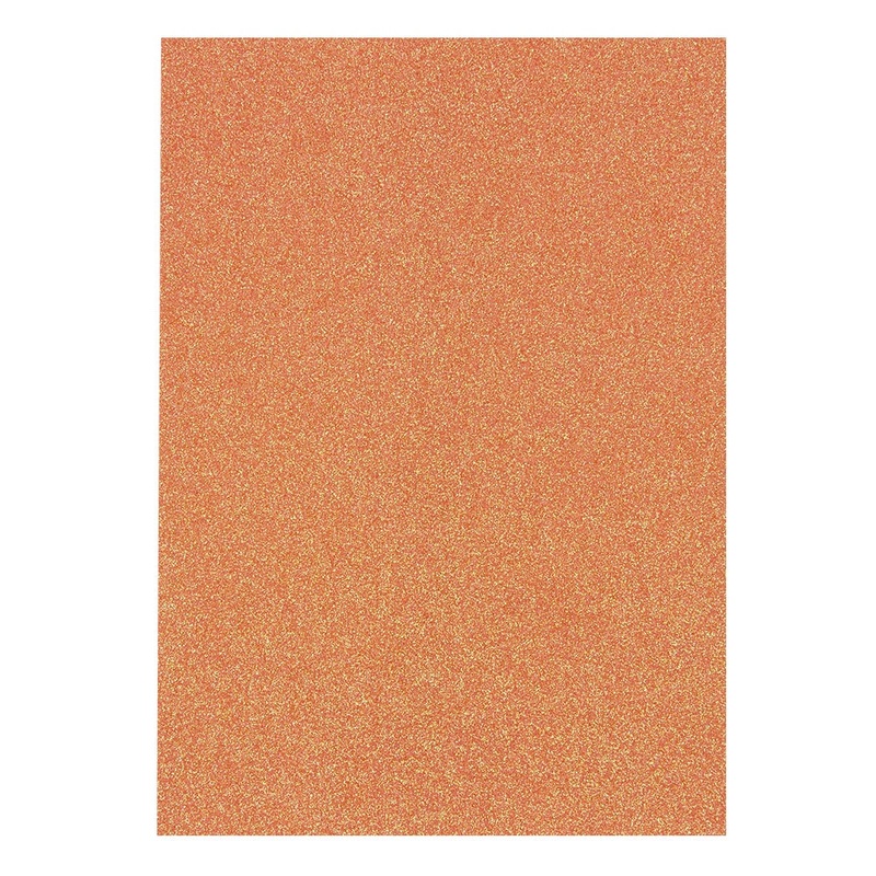 Tonic Studio – Craft Perfect Iridescent Glitter Cardstock – 8.5″X11″ 5/Pkg – Sugared Coral