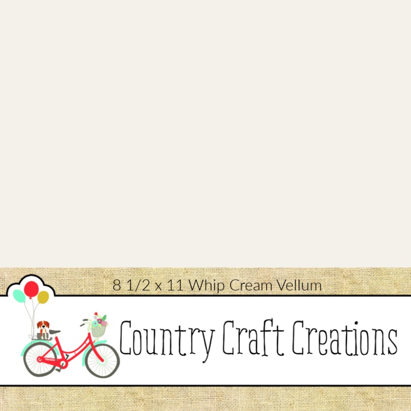 Artisan Cardstock – 65 LB Vellum – Whip Cream / 15 PK / 8 1/2 x 11 Sheets