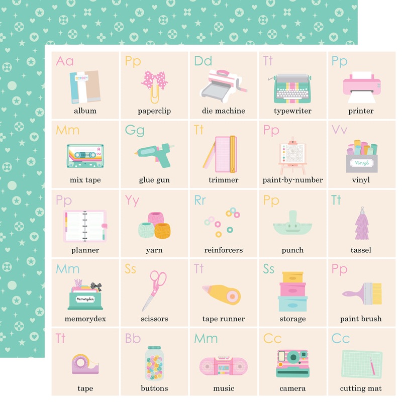 Simple Stories -Crafty Things – 12×12 Single Sheet – My Stash