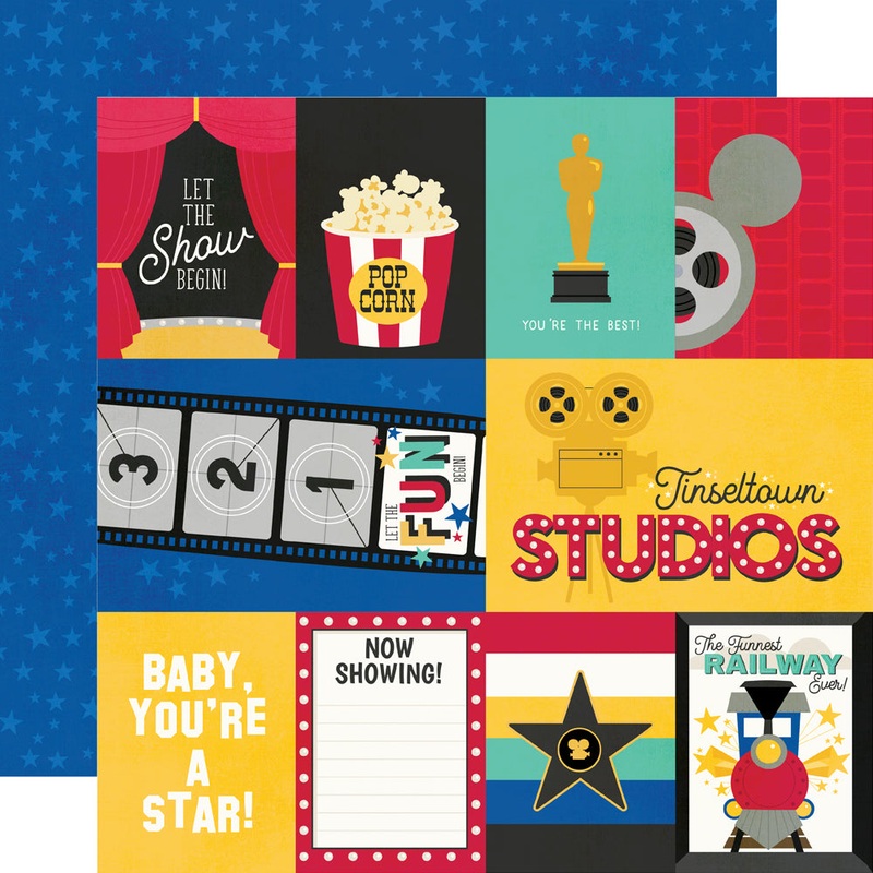 Simple Stories – Say Cheese Tinseltown – 12×12 Single Sheet – Elements 1