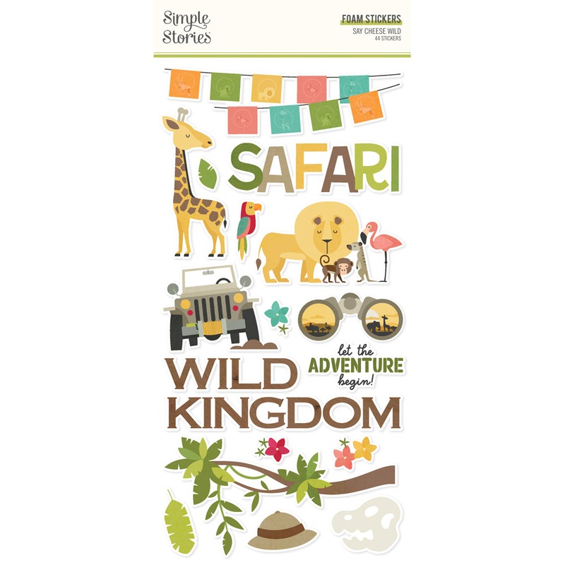 Simple Stories – Say Cheese Wild – Foam Stickers