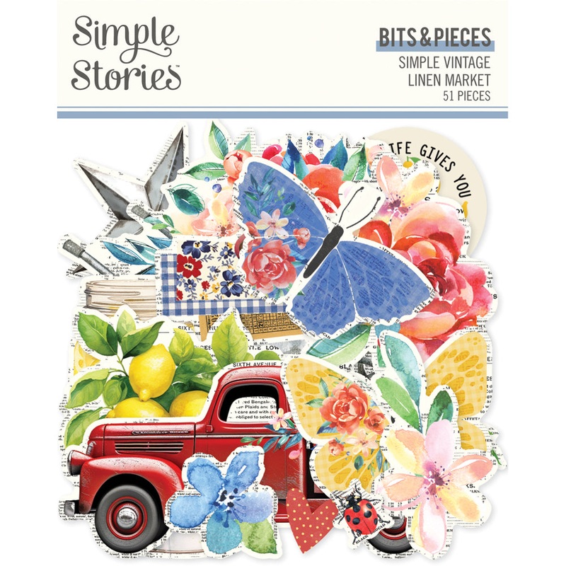 Simple Stories – Simple Vintage Linen Market – Bits & Pieces