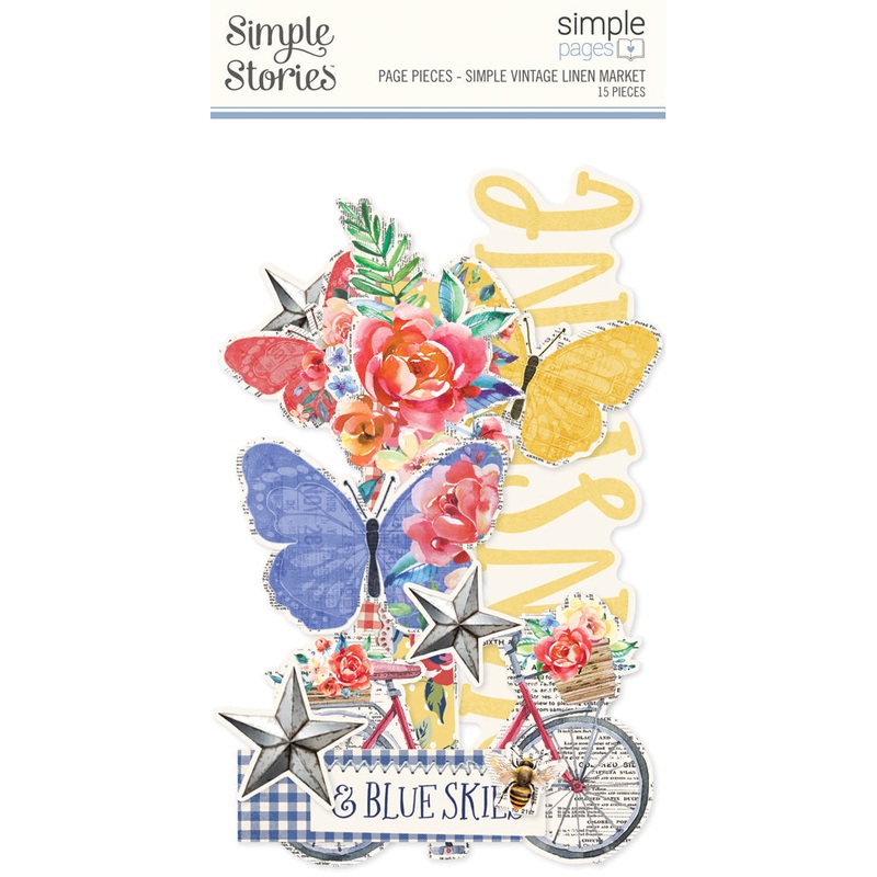 Simple Stories – Simple Vintage Linen Market – Simple Pages Page Pieces