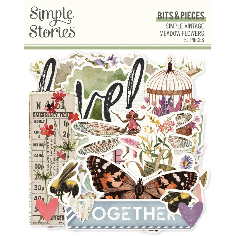 Simple Stories – Simple Vintage Meadow Flowers – Bits & Pieces