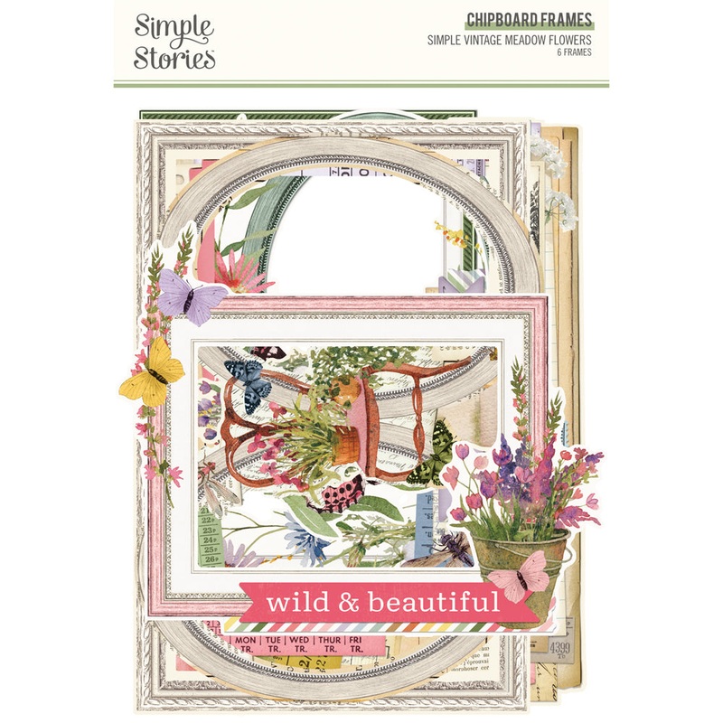 Simple Stories – Simple Vintage Meadow Flowers – Chipboard Frames