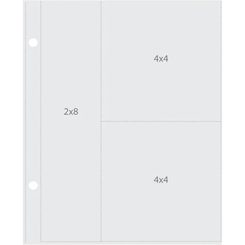 Simple Stories – SN@P! 6×8 Flipbook Pages – 4X4 / 2X8 Refill / 10 Pack / 2006