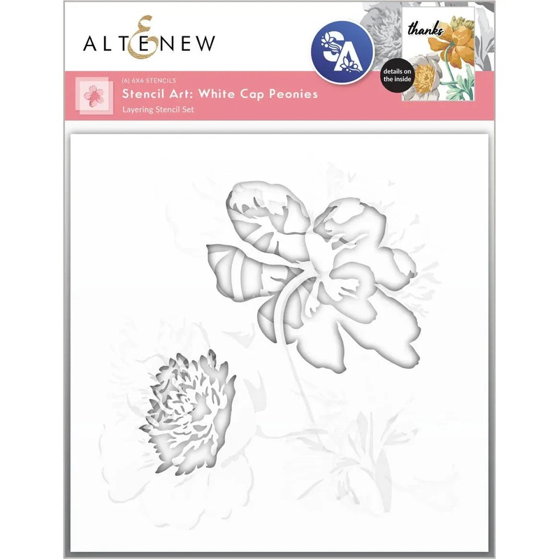 Altenew – Stencil Art: White Cap Peonies Layering Stencil Set