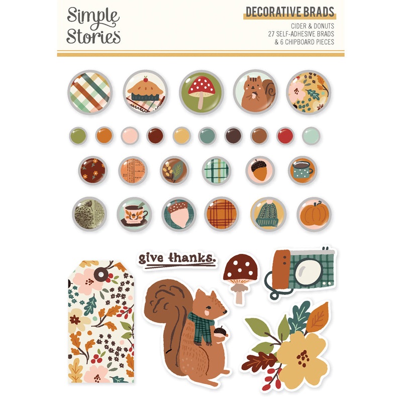 Simple Stories -Cider & Donuts – Decorative Brads