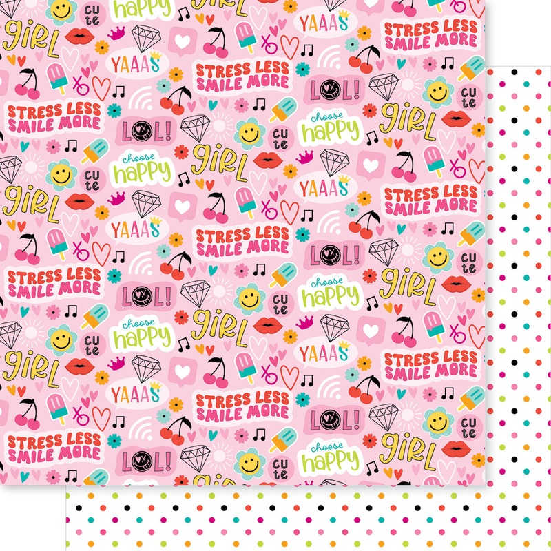Bella Blvd – Teen Vibe Caitlyn – 12×12 Single Sheets – Girl Squad