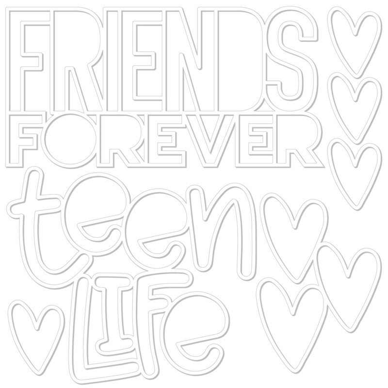 Bella Blvd – Teen Vibe Caitlyn – Coordinating – Cut Outs – Friends Forever