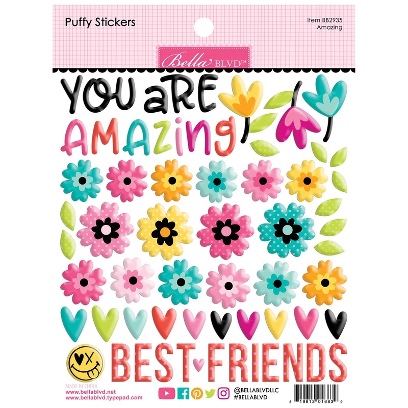 Bella Blvd – Teen Vibe Caitlyn – Puffy Stickers – Amazing