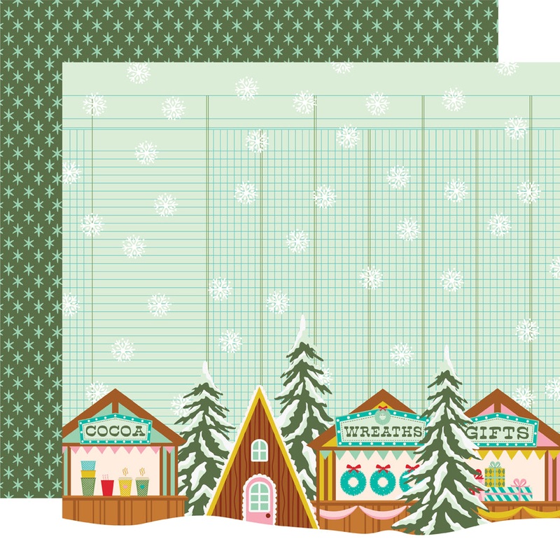 Simple Stories – Snow Pine Lodge – 12×12 Single Sheet – Festive Days