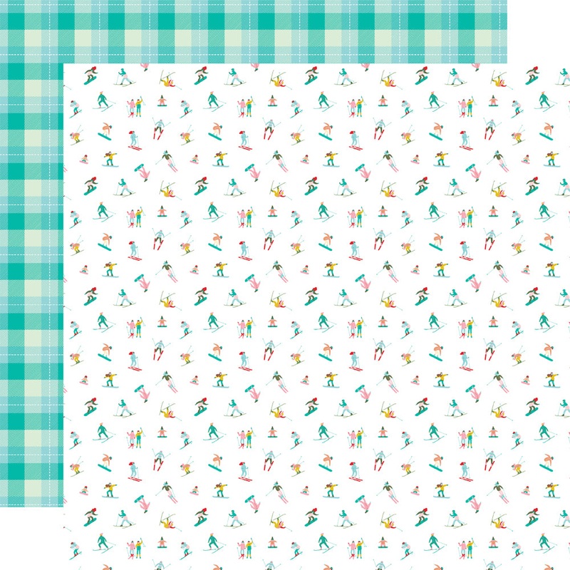 Simple Stories – Snow Pine Lodge – 12×12 Single Sheet – Frosty Fun