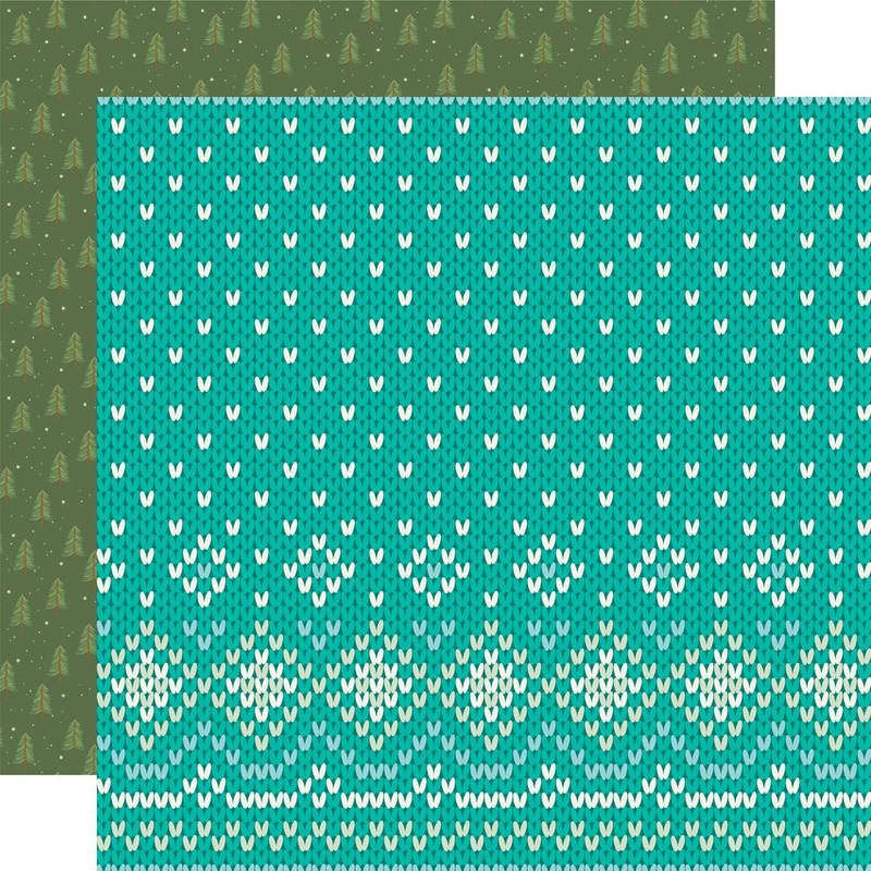 Simple Stories – Snow Pine Lodge – 12×12 Single Sheet – Winter Wonder