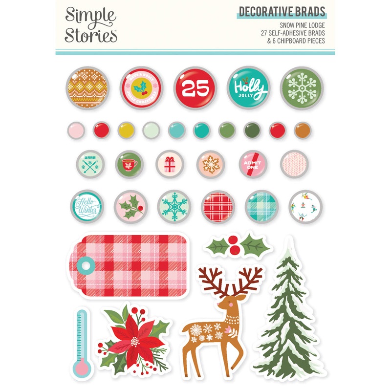 Simple Stories – Snow Pine Lodge – Decorative Brads